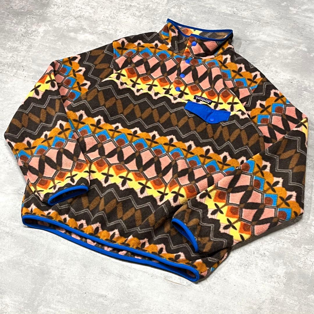 patagonia Fleece SYNCHILLA Snap-T 総柄