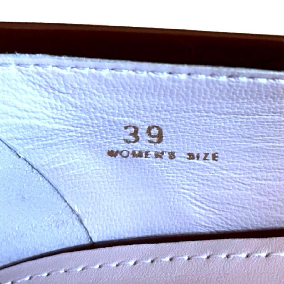 【美品】TOD'S トッズ パンプス フラット パテント エナメル キャメル