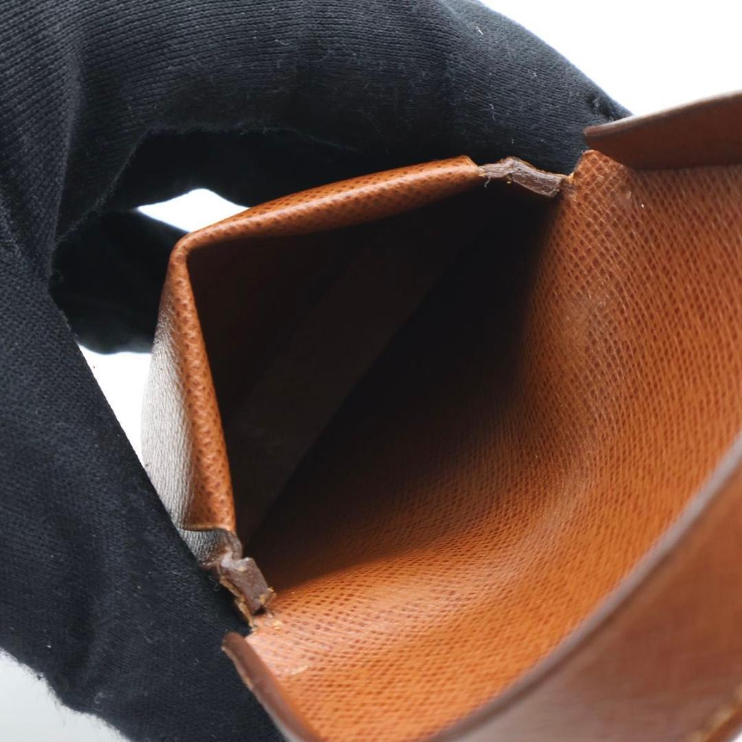 【極美品】ルイヴィトン　ポルトモネキュベット　モノグラム　ケース　茶色