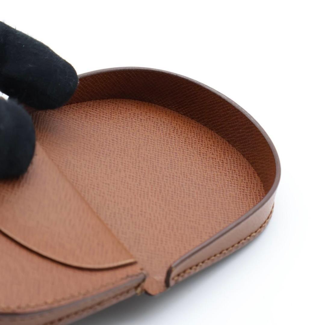 【極美品】ルイヴィトン　ポルトモネキュベット　モノグラム　ケース　茶色