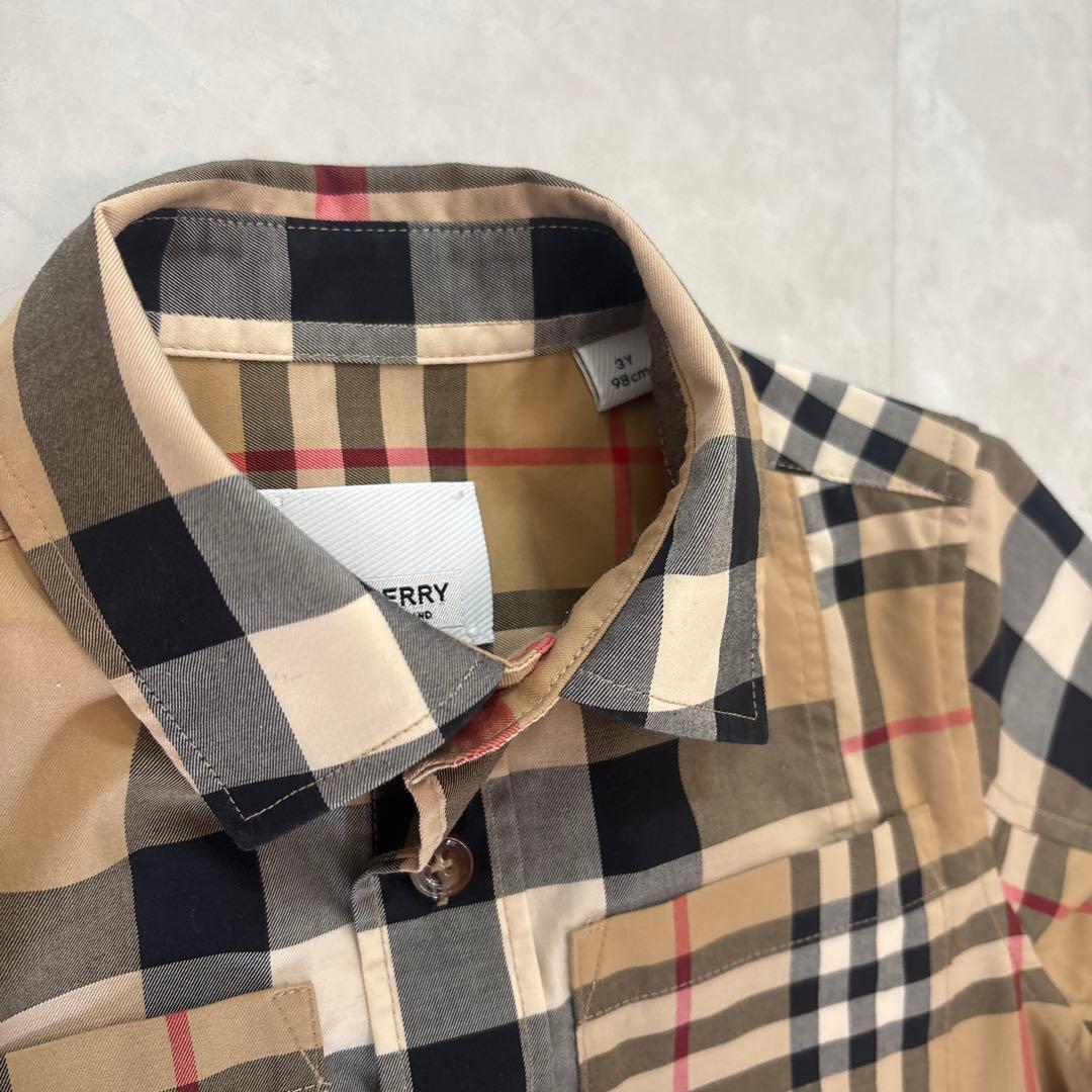 BURBERRY チェック柄 長袖シャツ