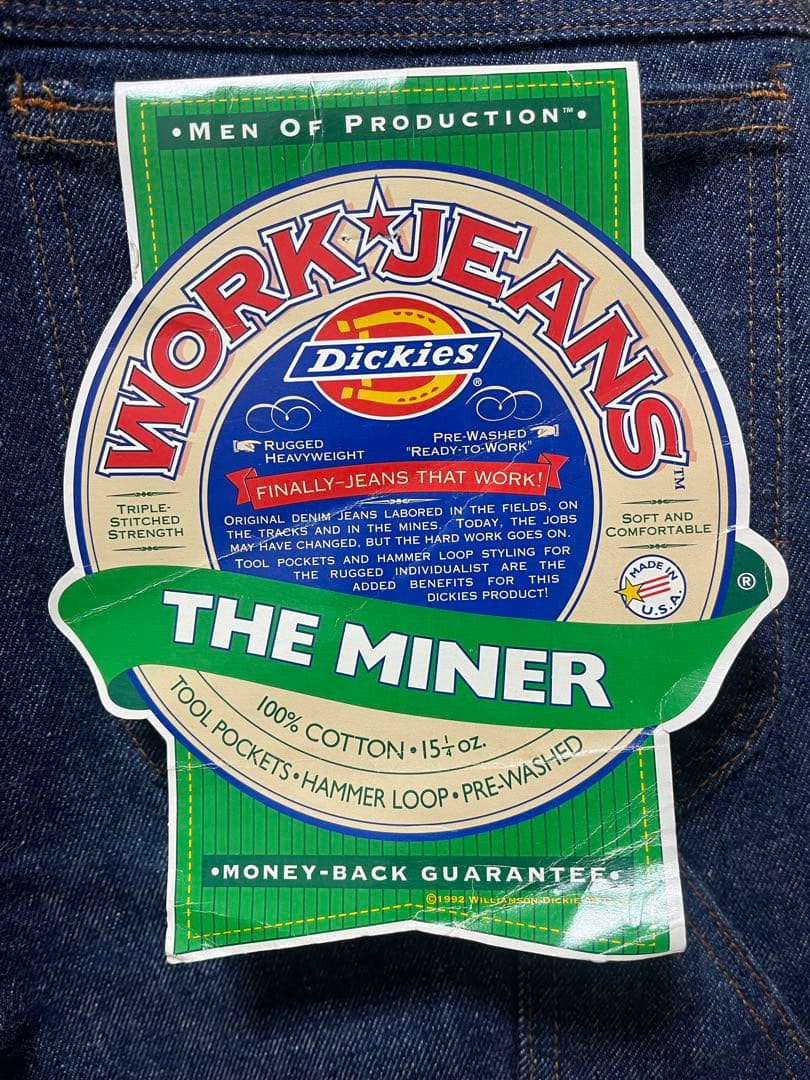 90s Dickies ペインターデニムパンツ　デッドストック　USA製