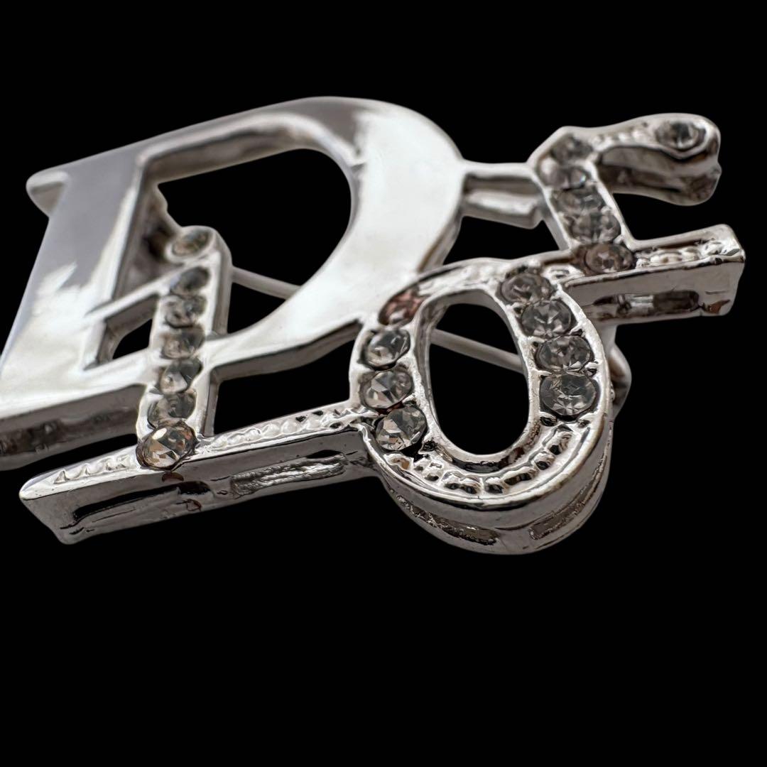 【美品 正規品 】クリスチャンディオール Diorブローチ　ラインストーン