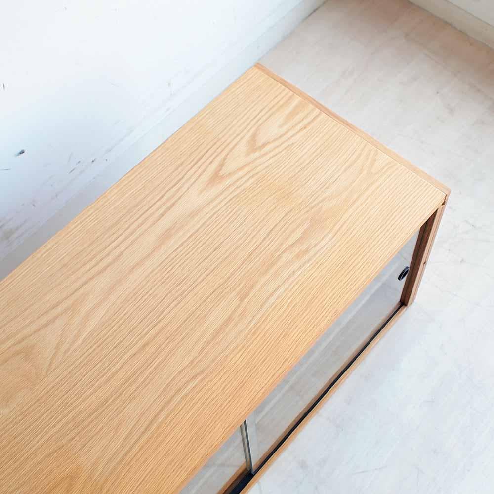 無印良品/MUJI オーク材 ユニットシェルフ用ガラス戸 ZR24335