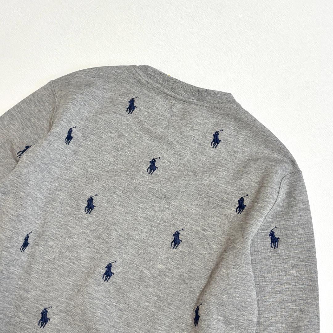 【最終価格】ポロラルフローレン スウェット ポニー刺繍 総柄 S相当