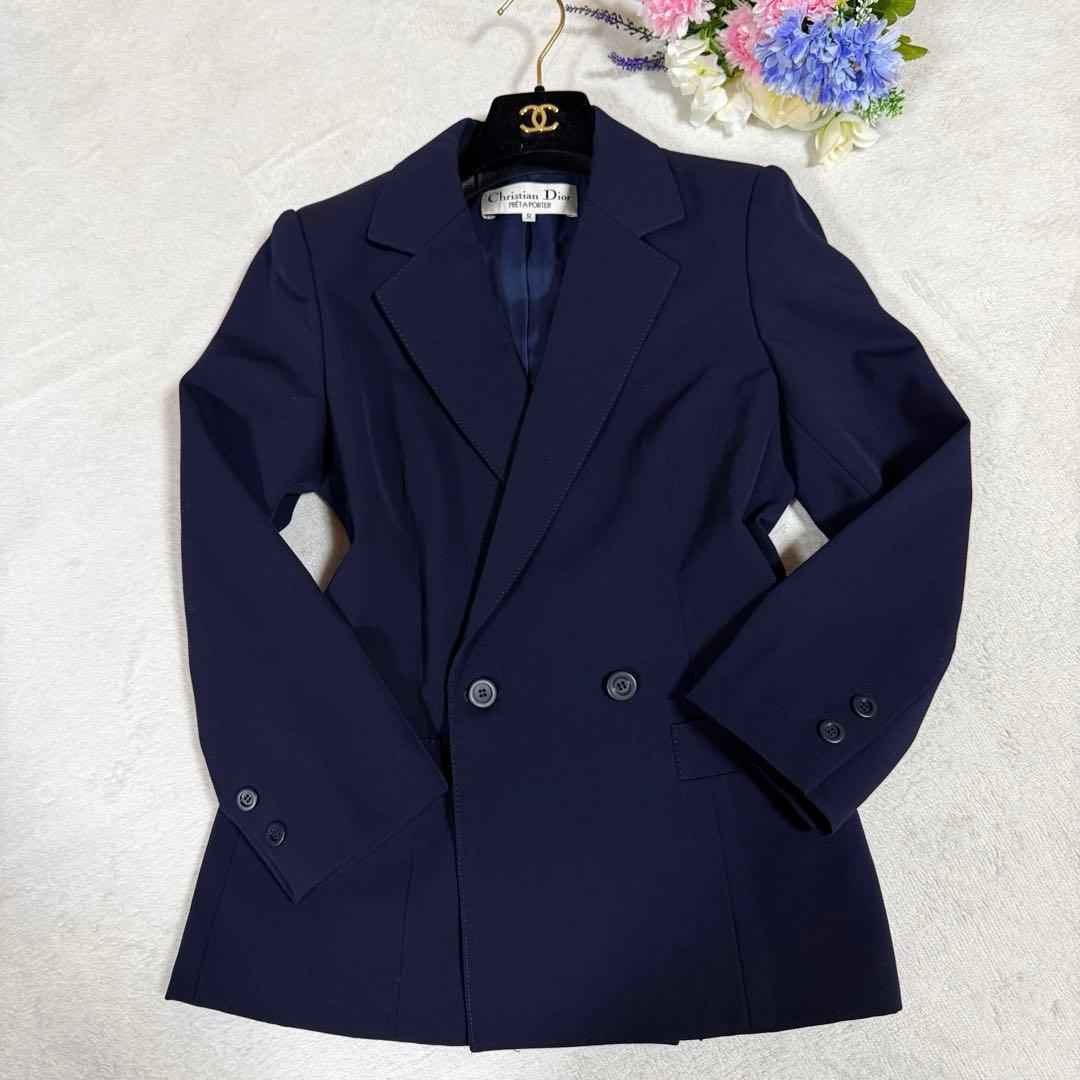 美品★Christian Dior★紺ブレ テーラードジャケット ネイビー S