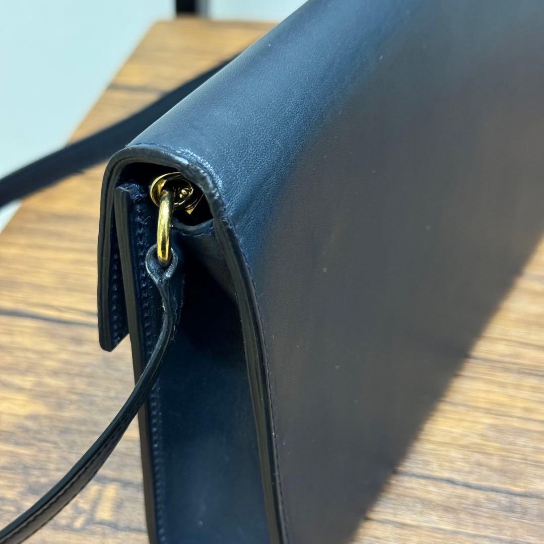 希少！RSVP GOLDEN EYES スムースカーフスキンショルダー　ネイビー