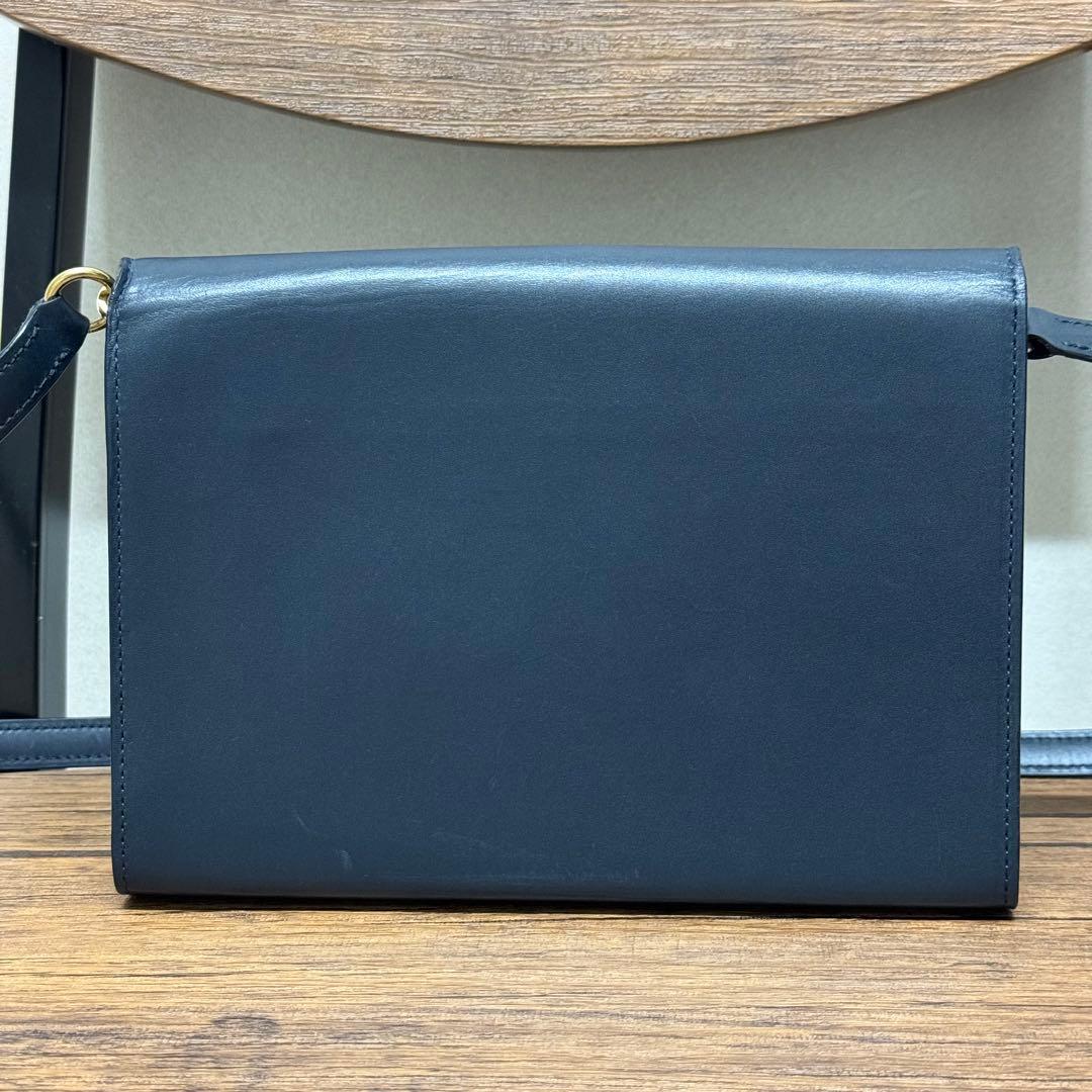 希少！RSVP GOLDEN EYES スムースカーフスキンショルダー　ネイビー