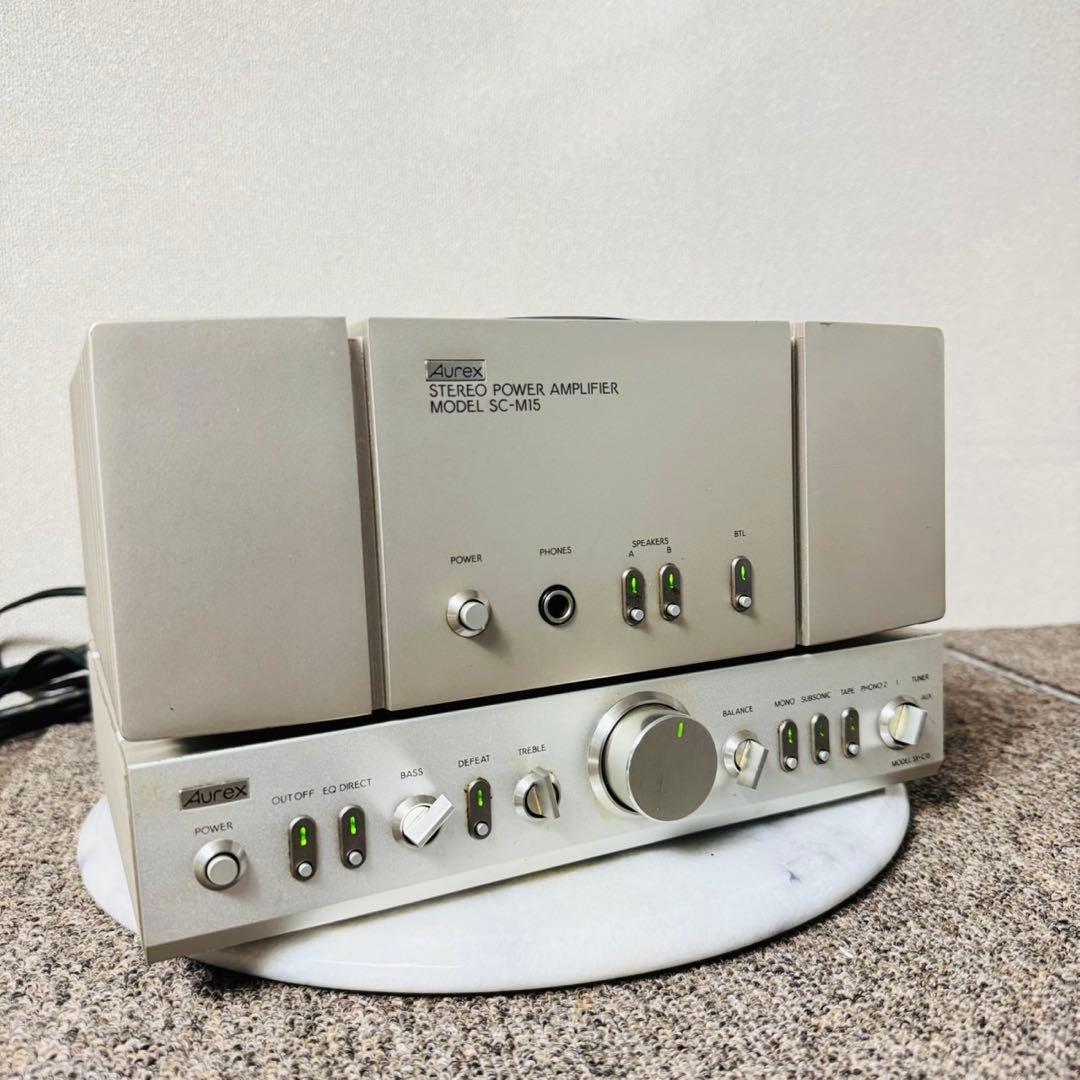 C78激レア✨Aurex ステレオパワーアンプ プリアンプ セット売り✨