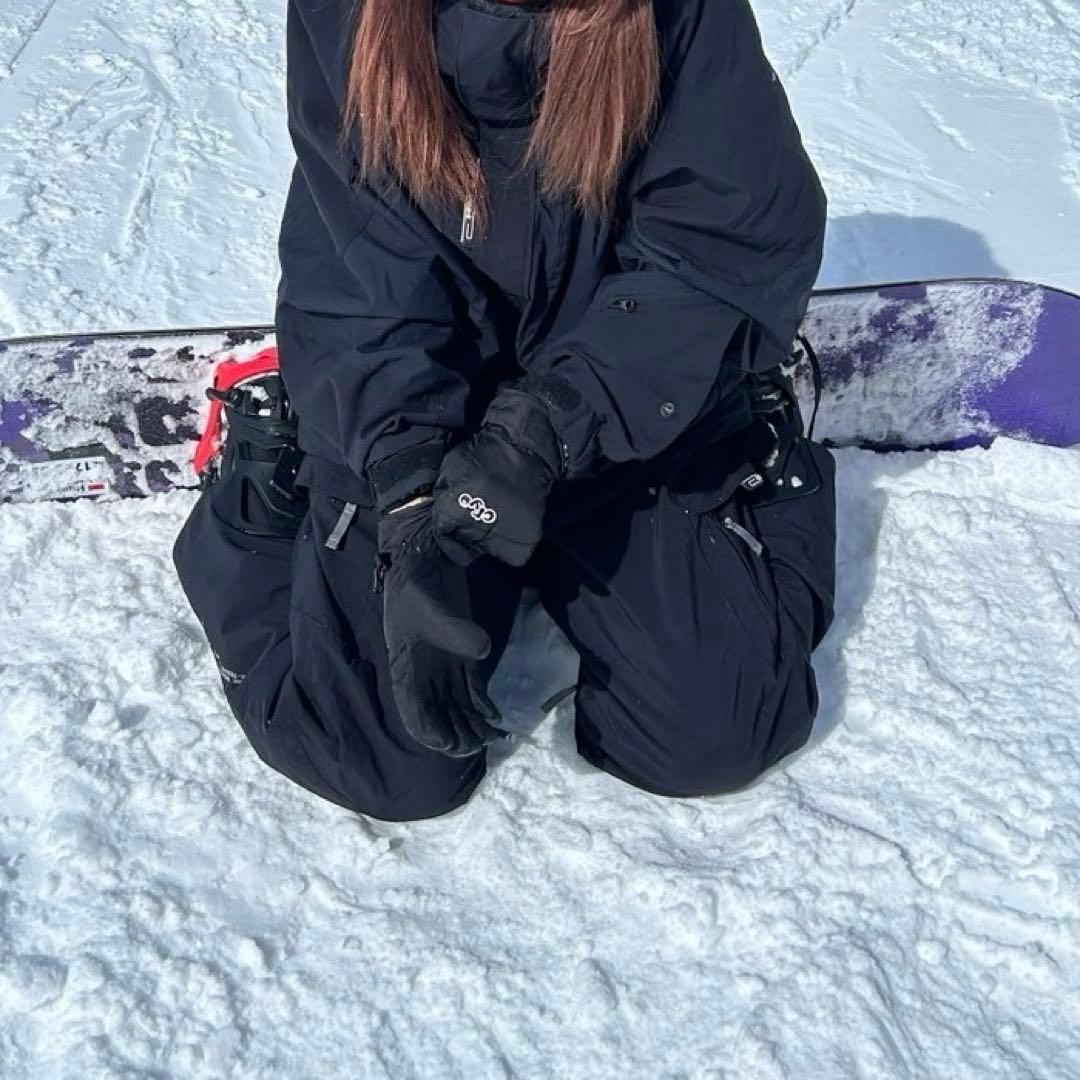 スノーボードウェア黒上下セット