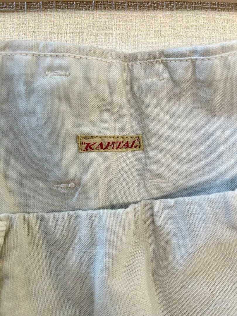 KAPITAL 白フレアパンツ★新品★
