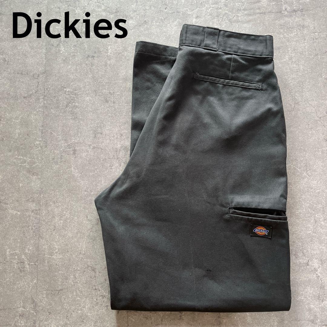 Dickies メキシコ製　ワークパンツ ダブルニー　W36×32 グレー