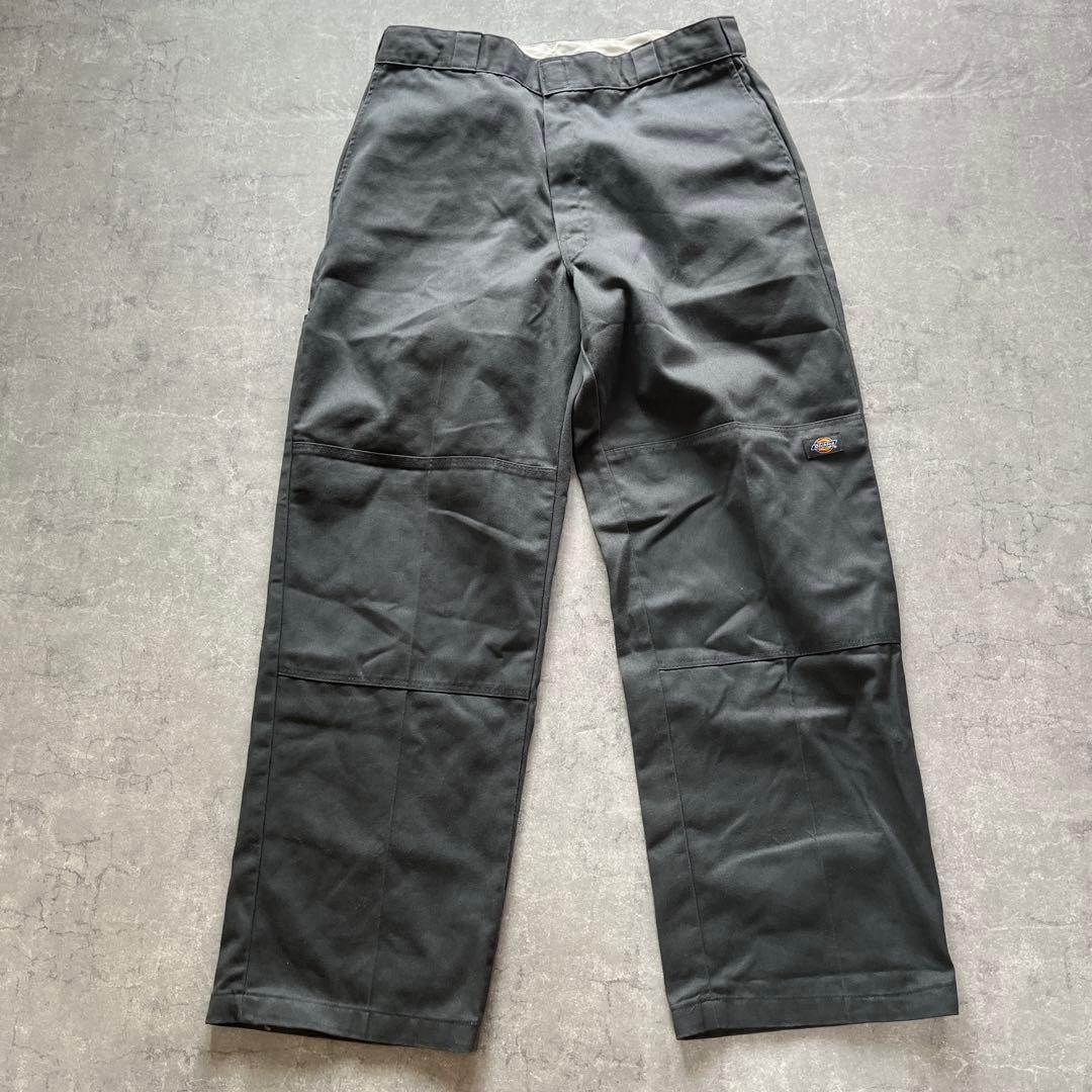 Dickies メキシコ製　ワークパンツ ダブルニー　W36×32 グレー