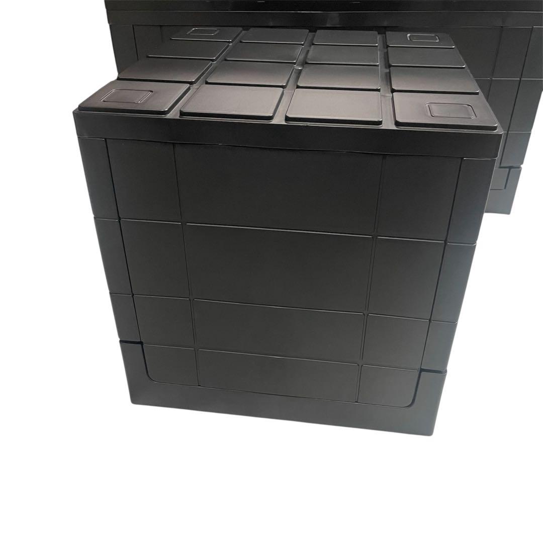◯岩谷マテリアル グリッドコンテナ 収納ボックス 3個セット 黒