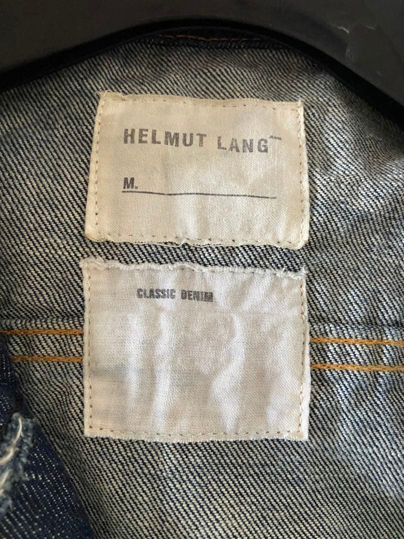 HELMUT LANG ビジュー　デニムジャケット Mサイズ　ヘルムートラング