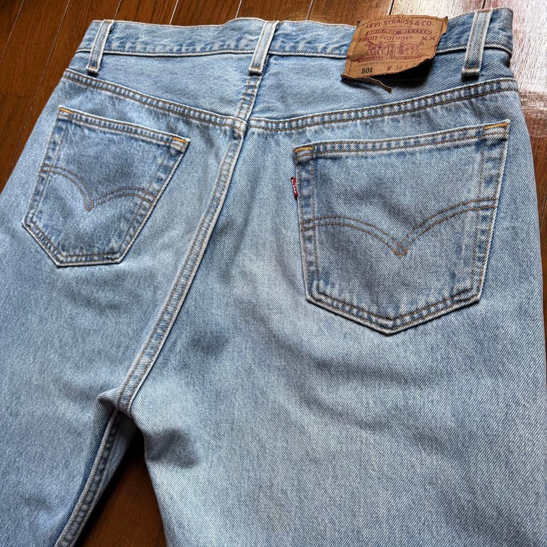 【90s】Levi's 501 USA製 ストーンウォッシュ W36 L30