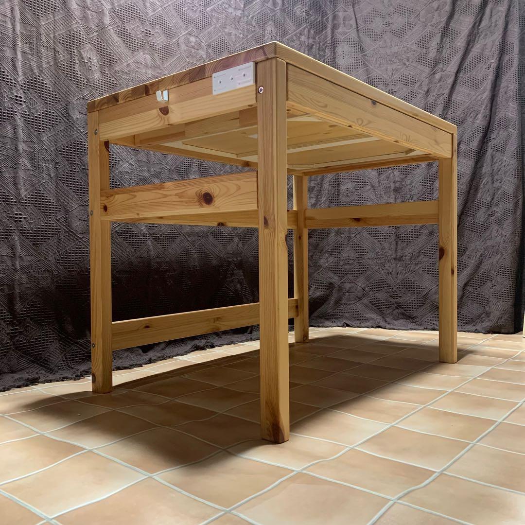 【天板ワックス処理済み】無印良品 パイン材デスク 幅86 リモートワーク 勉強机