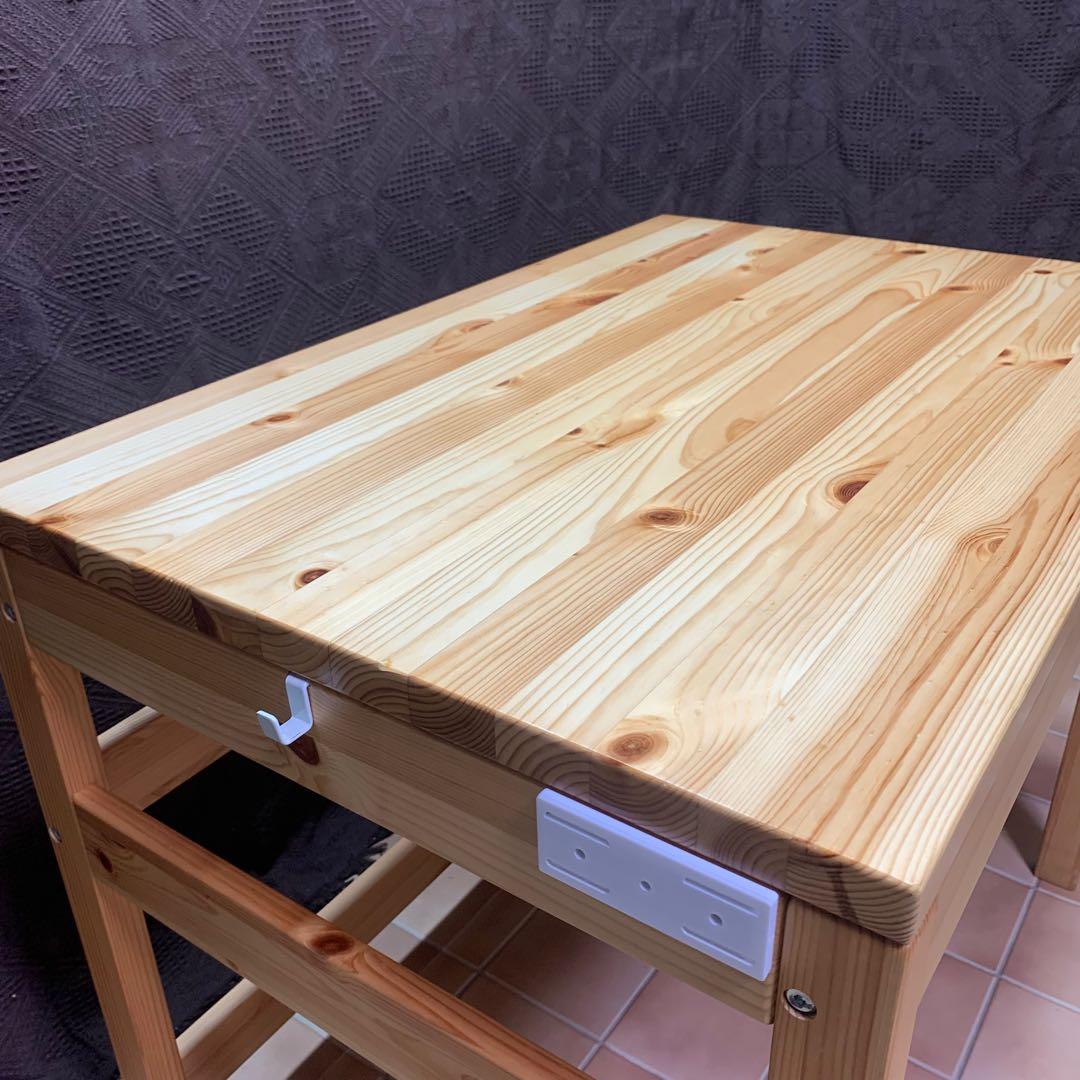 【天板ワックス処理済み】無印良品 パイン材デスク 幅86 リモートワーク 勉強机