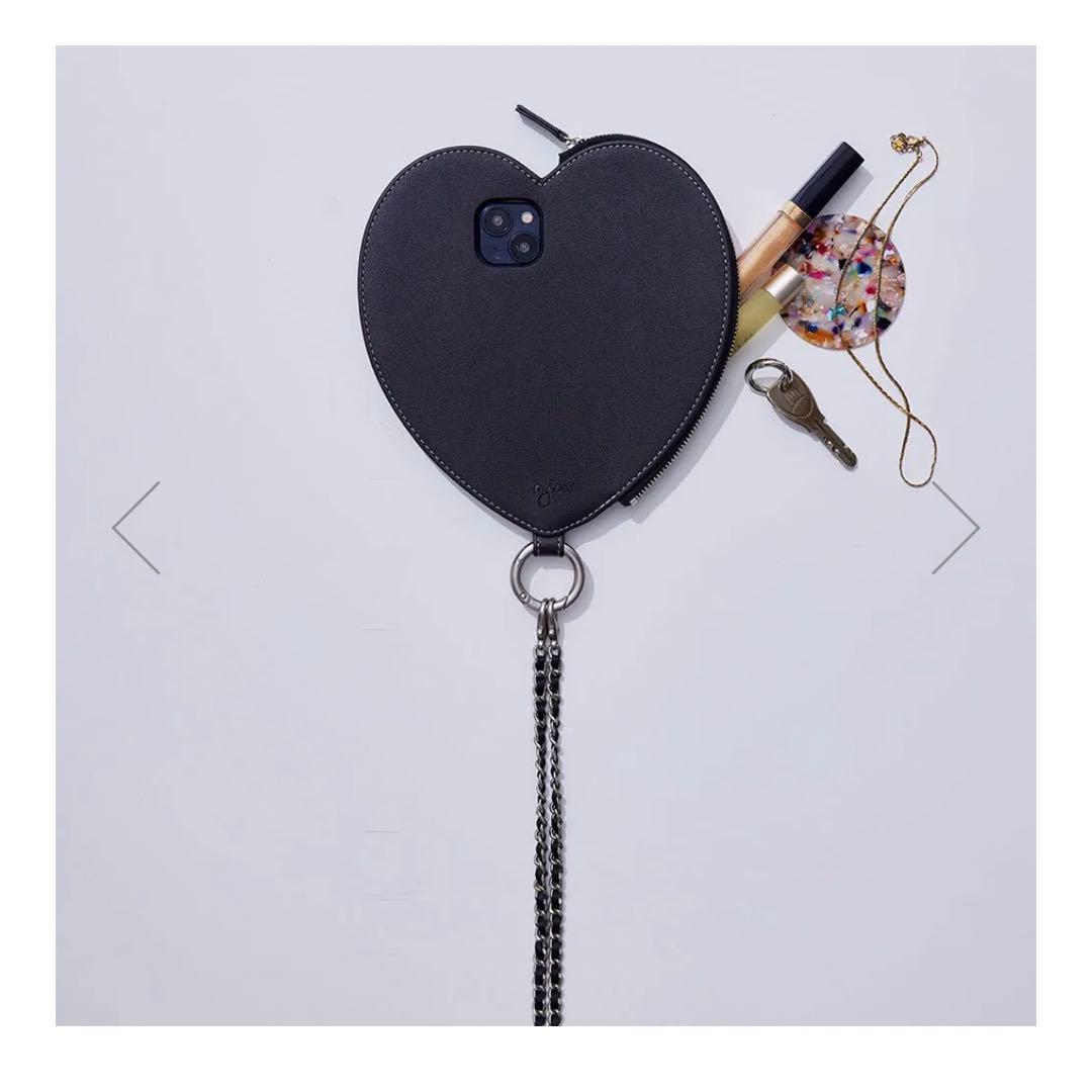 iPhone15 / black 【dress HEART 】