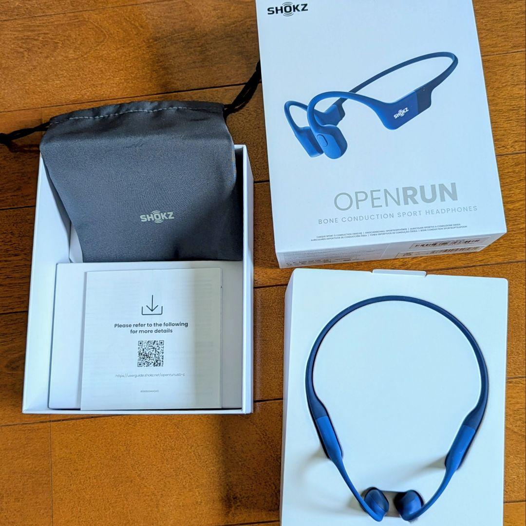 SHOKZ OPENRUN 骨伝導イヤホン BLUE
