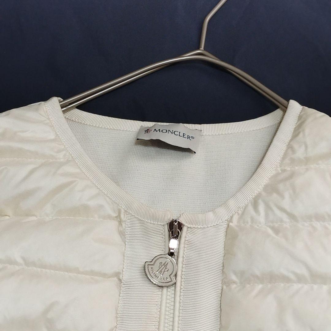 18231✨モンクレール マグリアカーディガン 切替 ノーカラーダウンジャケット