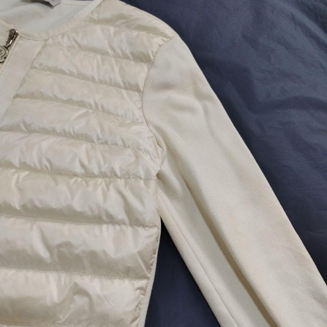 18231✨モンクレール マグリアカーディガン 切替 ノーカラーダウンジャケット