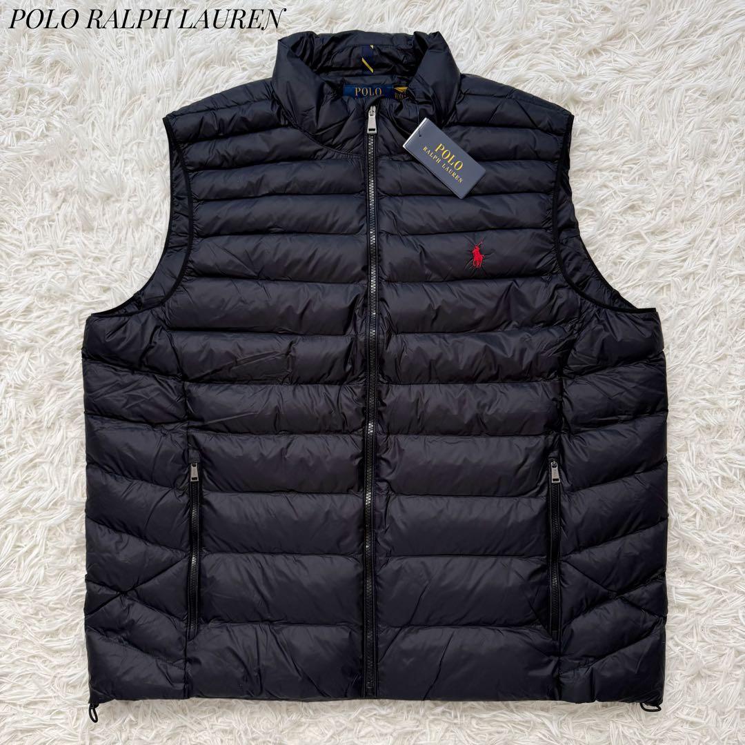 新品未使用タグ付き⭐︎POLO RALPH LAURENダウンベスト刺繍ロゴXXL