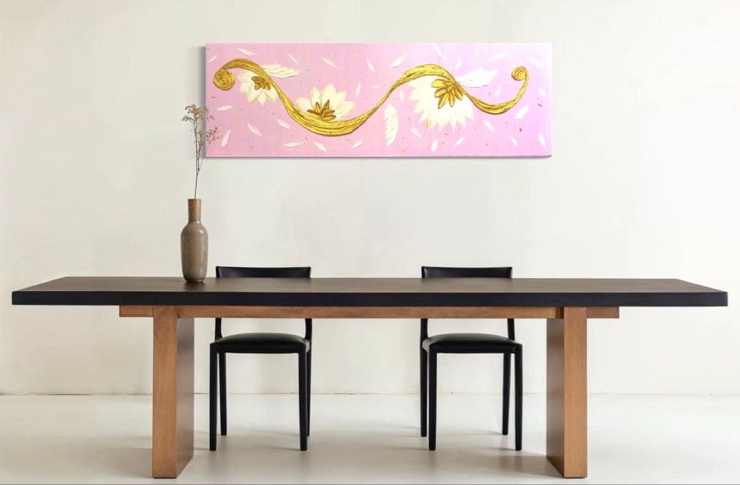 開運絵画　オリジナル　龍神様　蓮の花　守護天使　守護様からのメッセージ