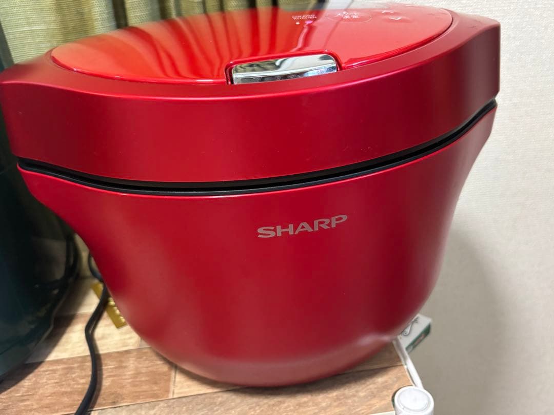【中古美品】SHARP 水なし自動調理鍋ヘルシオ 2.4L KN-HW24G-R