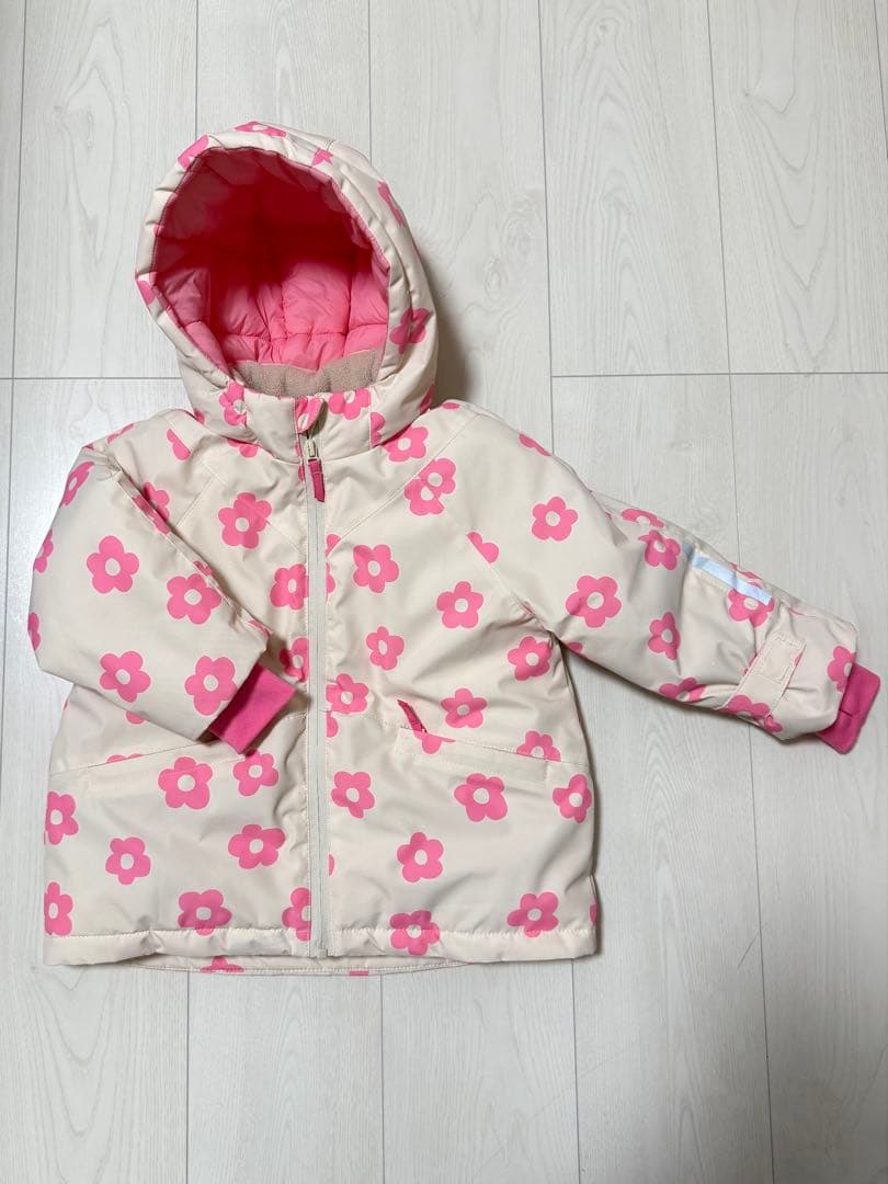 ZARA 花柄 スキーウェア 2-3歳用　上下セット