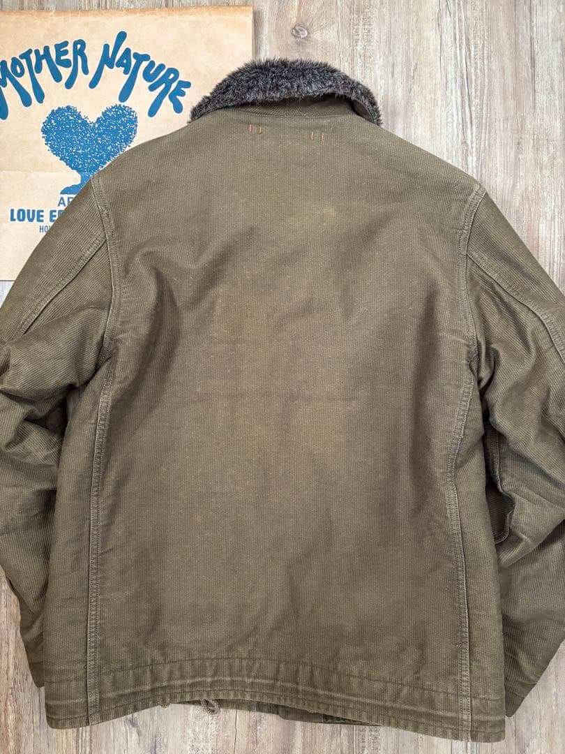 BLUE BLUE(ブルーブルー)ジャーマンクロスデッキジャケット M カーキ