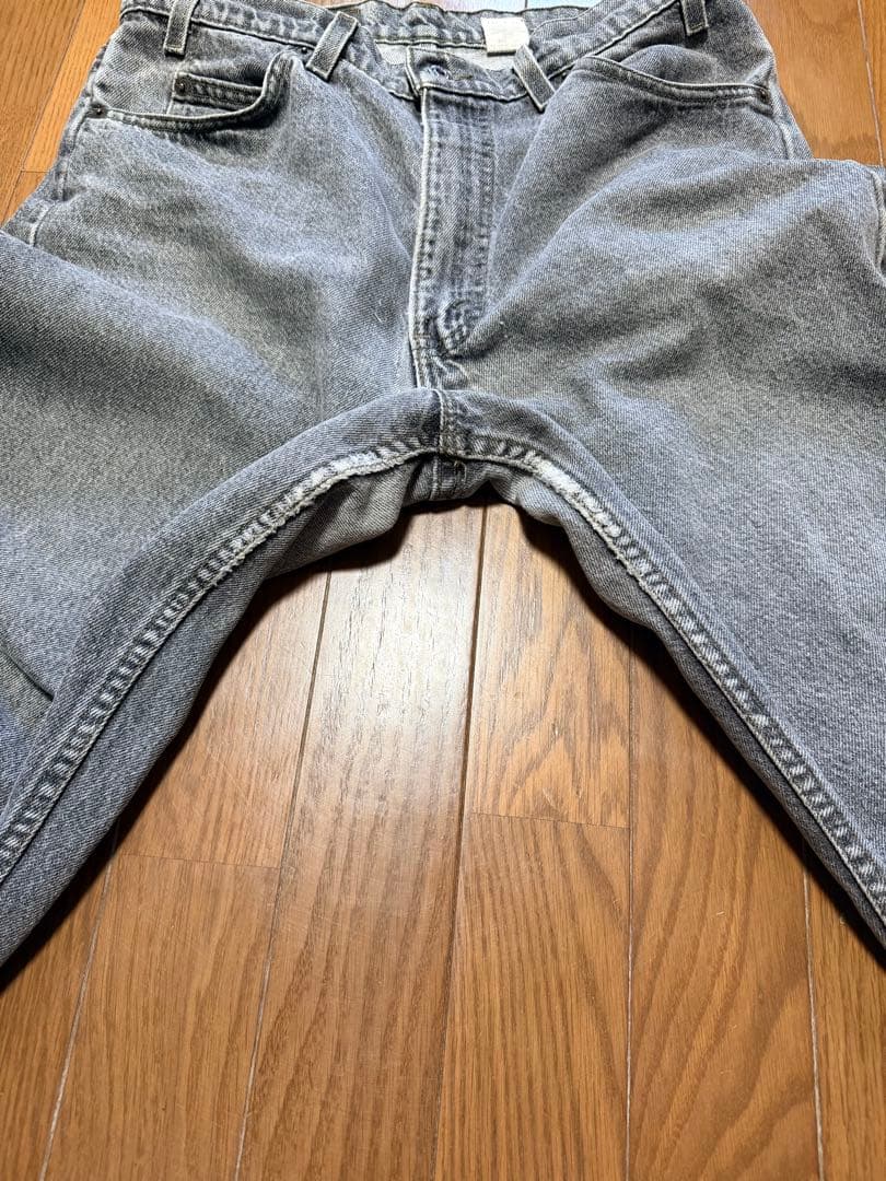 【希少オレンジタブ】USA製 リーバイス 550 先染めブラック W34 L36