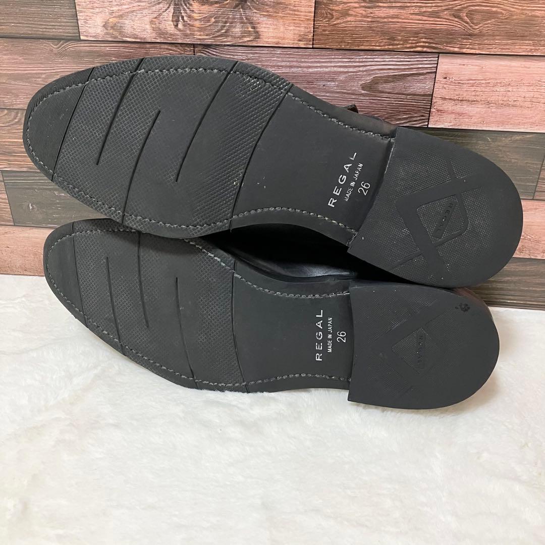 REGAL ゴアテックス 革靴 ダブルモンク26.0 ビジネス シューズ 黒