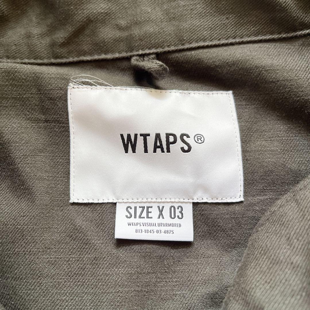 美品 WTAPS ダブルタップス ミリタリーシャツジャケット X03 チャコール