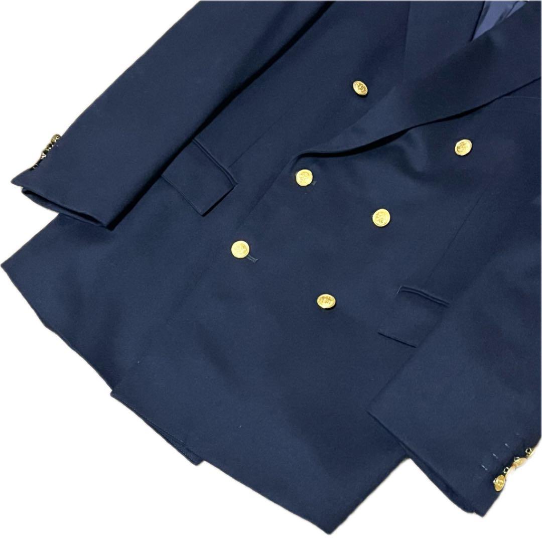 【極美品】J.PRESS 紺ブレ 金ボタン ダブル AB7 XL 大きいサイズ