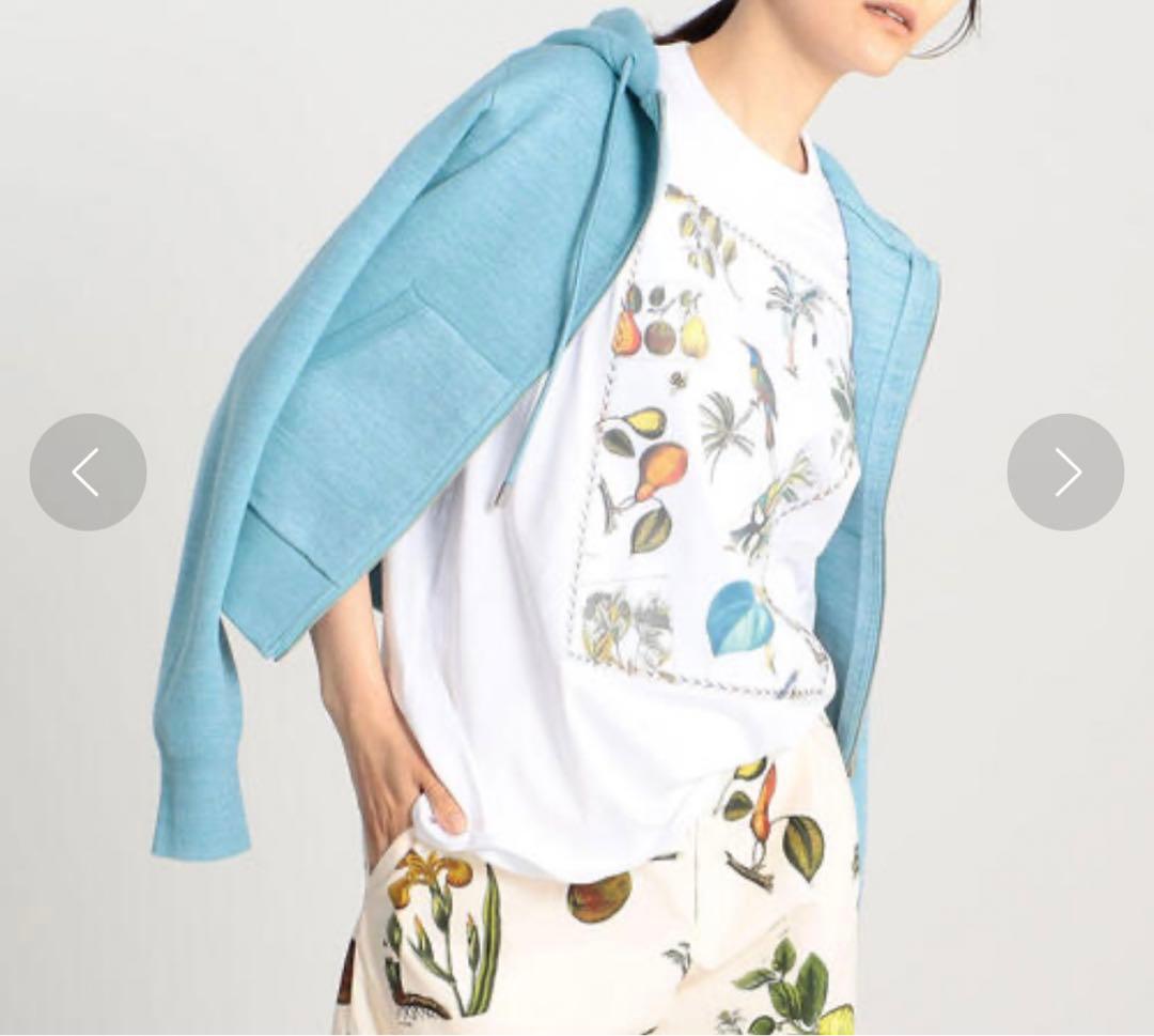 CABaN コットンカシミヤ タイトフーデットパーカ