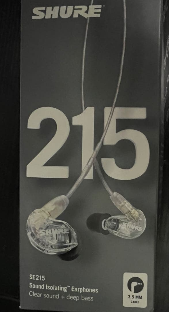 SHURE シュア イヤホン 有線 SE215-CL-A クリア