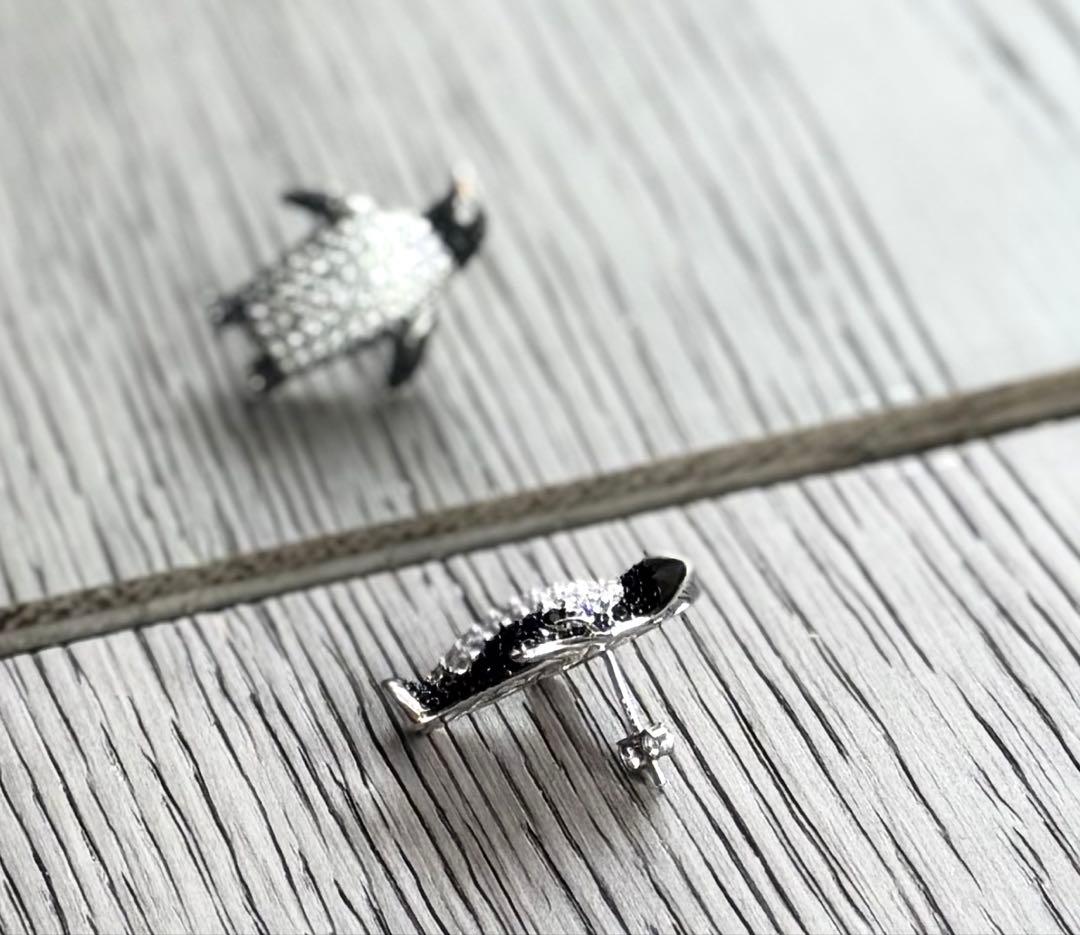 実物写真❤️ミオハルタカ好き❤️ ペンギンピアス