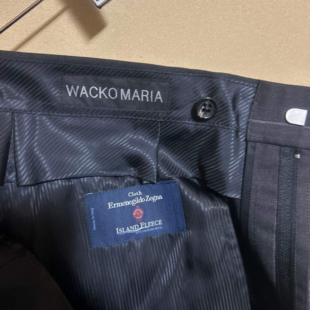 パンツ WACKO MARIA STRIPED DOUBLE PLEATED TROUS