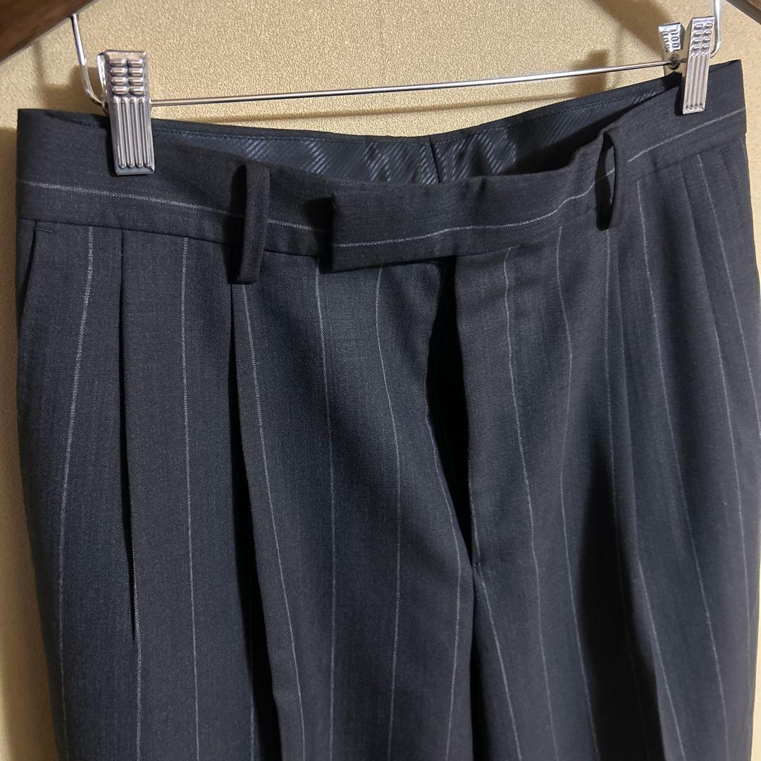 パンツ WACKO MARIA STRIPED DOUBLE PLEATED TROUS