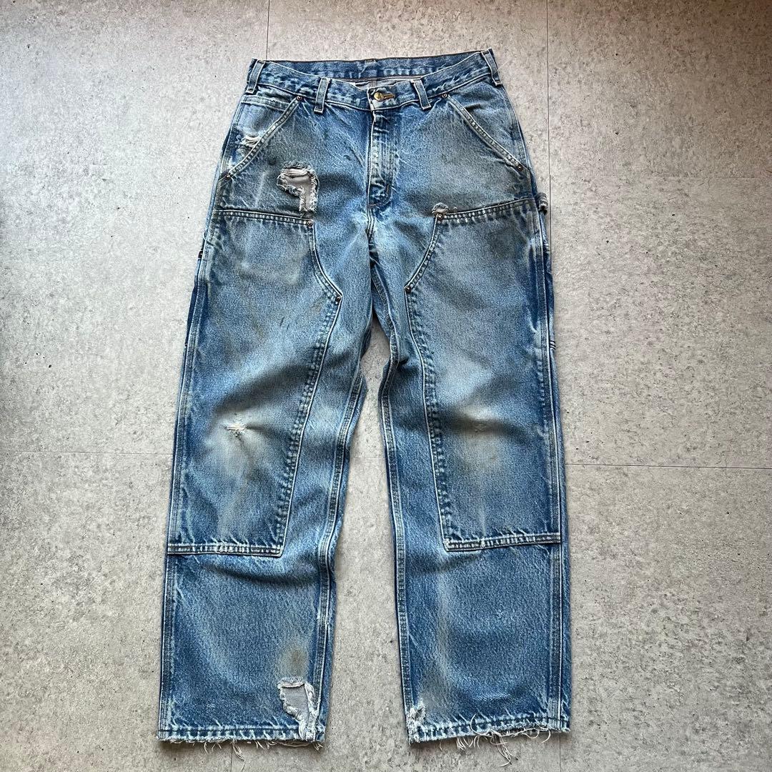 00s Carhartt カーハート ダブルニー デニムペインター グランジ