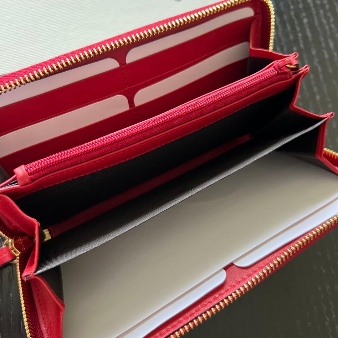 ベ*た様 新品正規品　グッチ GG 長財布 ファスナー 新品 レディース ベージ