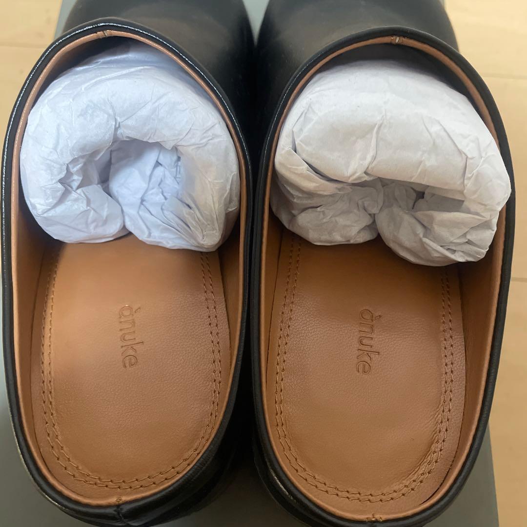 箱あり anuke Ecoleather Heel Slip-ons 36