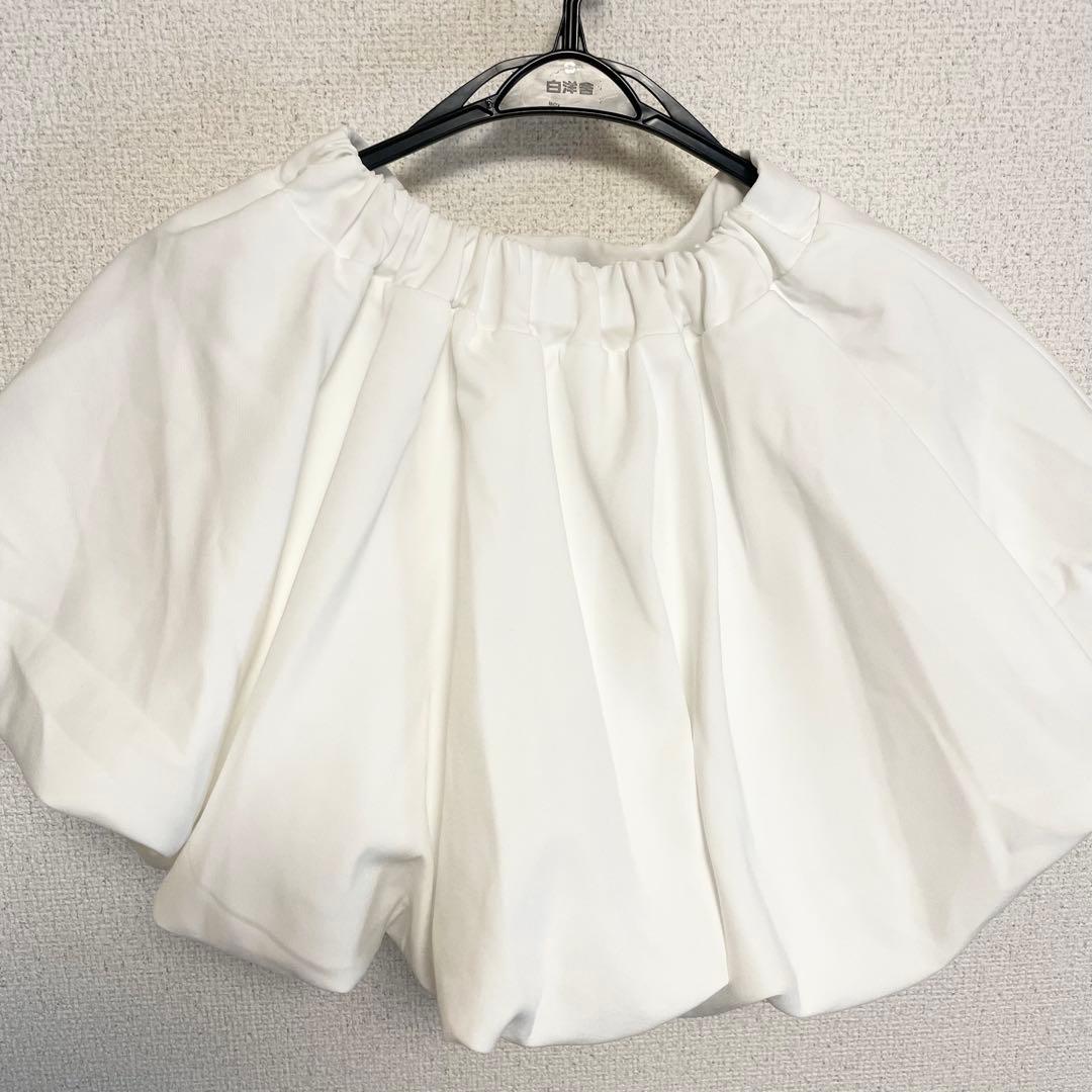 darich ボリュームバルーンミニスカート WHT FL
