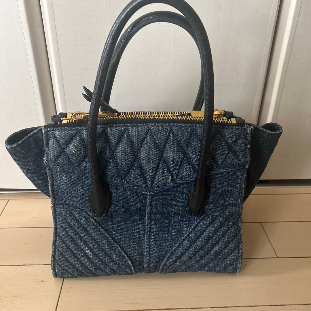 miumiu バイカー　バッグ　デニム