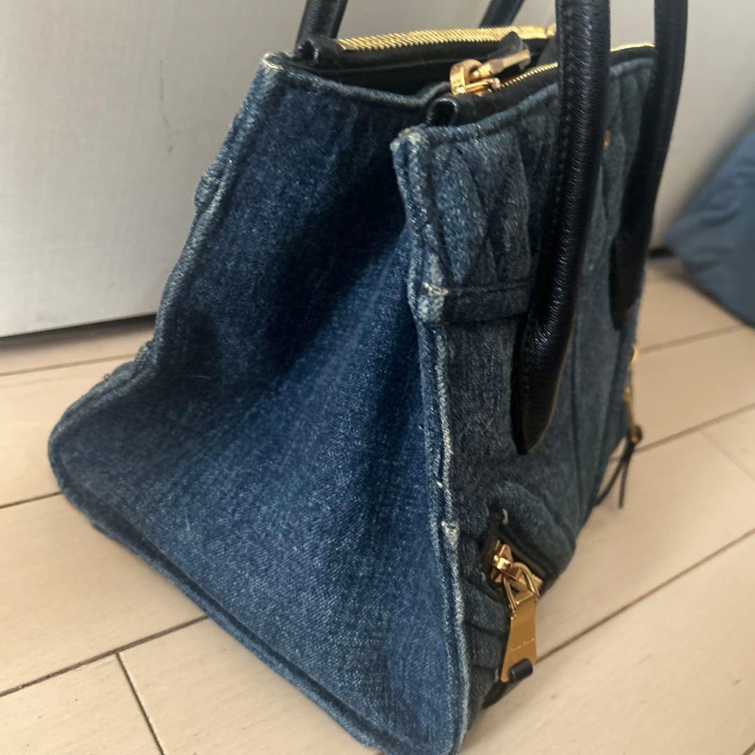 miumiu バイカー　バッグ　デニム