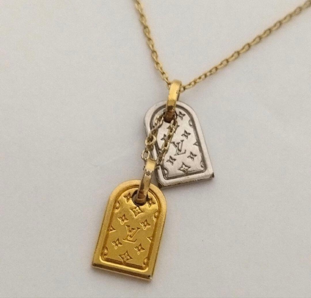 Louis Vuitton ゴールドシルバーネックレス