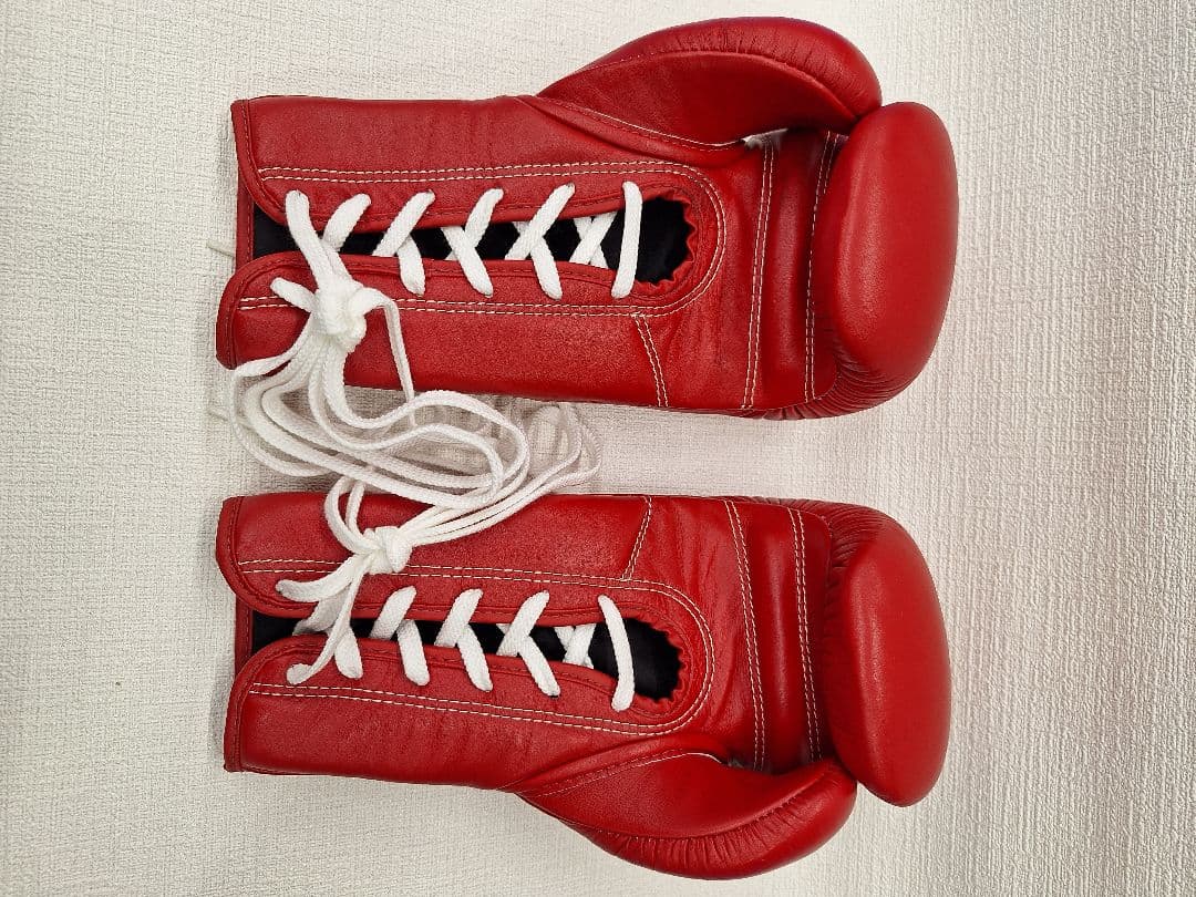 WINDY 赤 ボクシンググローブ 8oz 紐タイプ