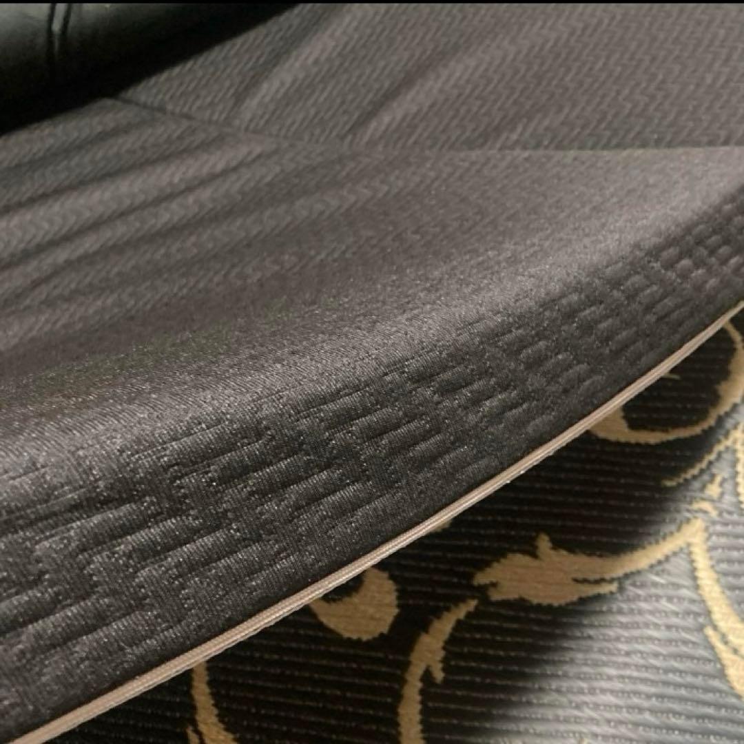 【大セール】マットレス　ダブル　快適睡眠　三つ折り　6cm ブラック