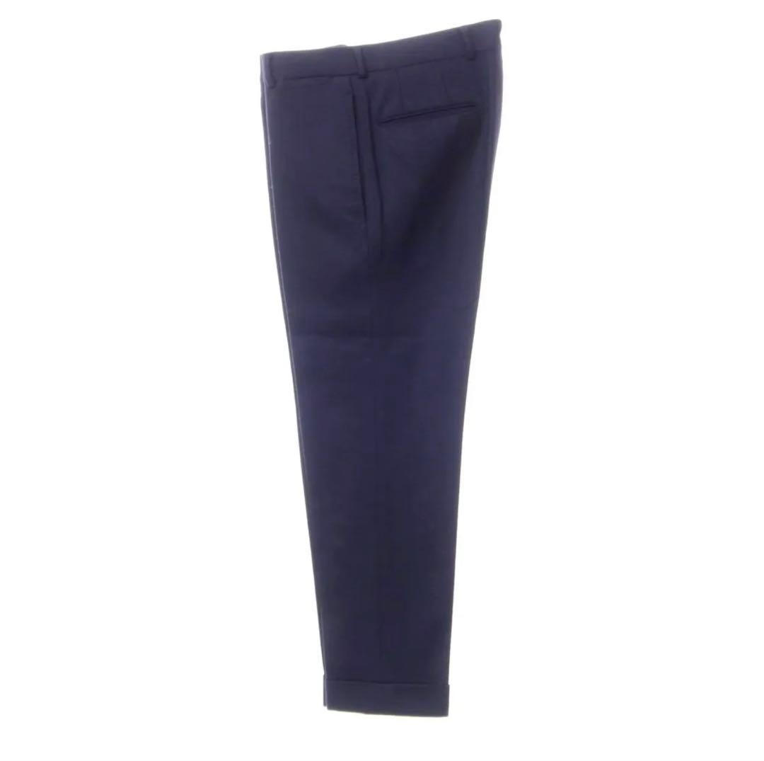 ネイビー イタリア名門ビジネススーツ フランネル